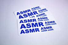 Load image into Gallery viewer, BLUE &quot; ASMR &quot; STICKER SHEET
